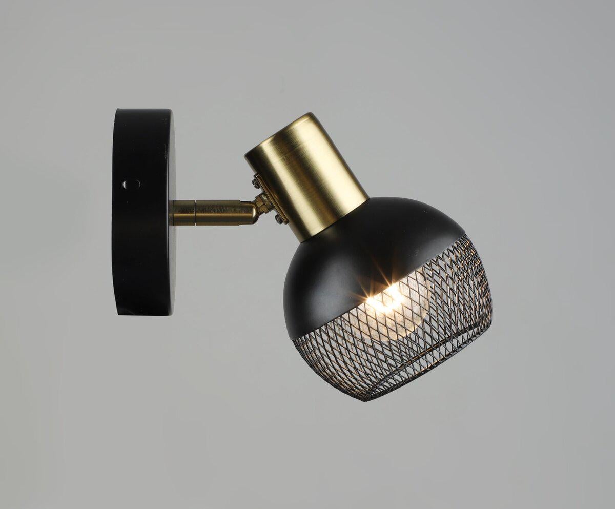 Бра с поворотным механизмом Sirius B N6237/1 BK/COP Медь/Черный