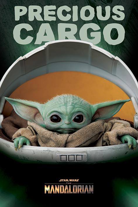 Постер плакат Звездные Войны Мандалорец Драгоценный Груз/Star Wars The Mandalorian Precious Cargo 61x91,5 см