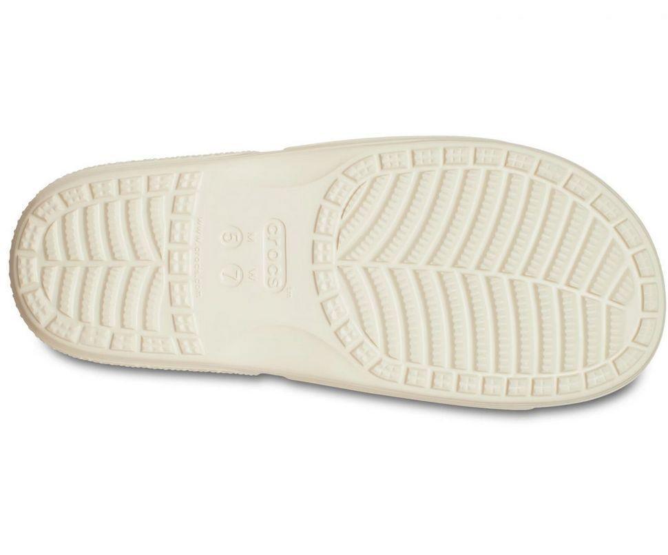 Шльопанці жіночі утеплені Crocs Classic Slide р. 38-39 Бежевий (11731) - фото 3