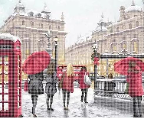 Схема для вишивки бісером Золота Підкова Зимовий Лондон ЗПЛ-009