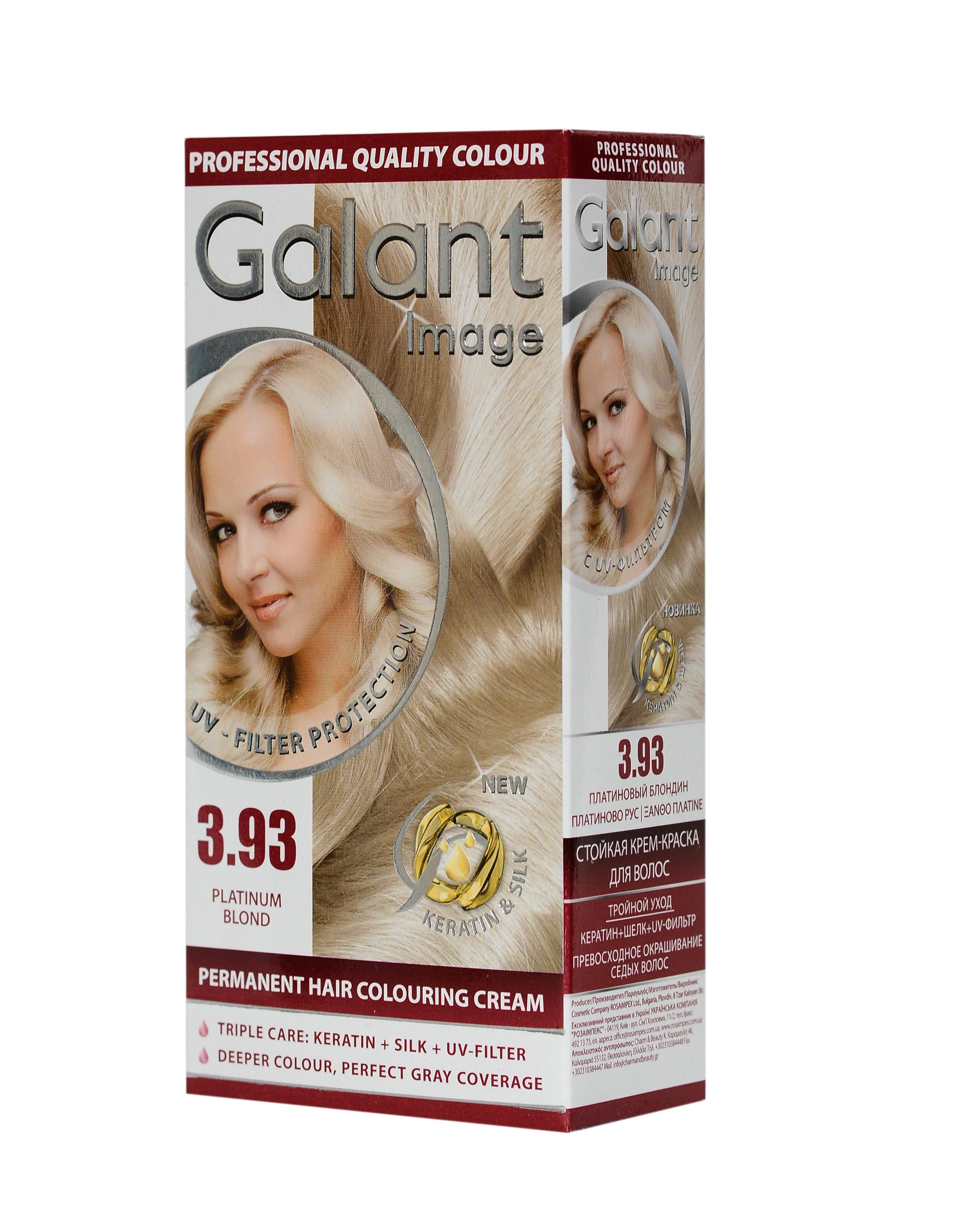 Краска для волос GALANT Image №3 93 Платиновый блонд (099655)