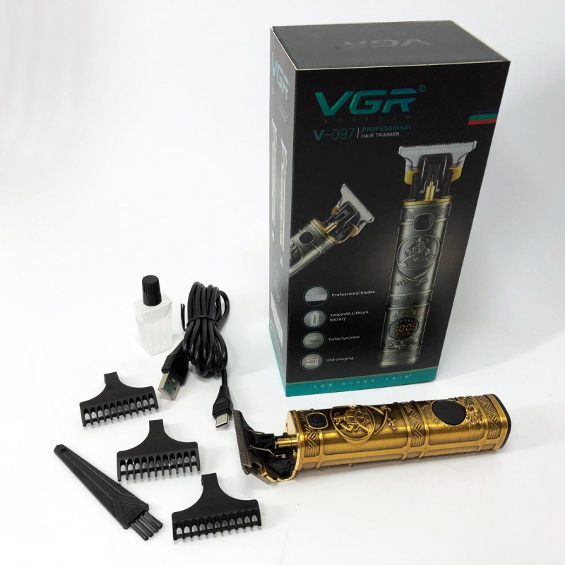 Машинка для стрижки VGR V-097 акумуляторна 3W Gold (tf5478) - фото 7