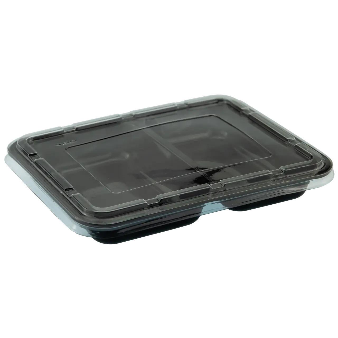 Контейнер двосекційний із прозорою кришкою 228х178х35 мм 50 шт. (DB-0005) - фото 2 Контейнер двосекційний із прозорою кришкою 228х178х35 мм 50 шт. (DB-0005) - фото 2