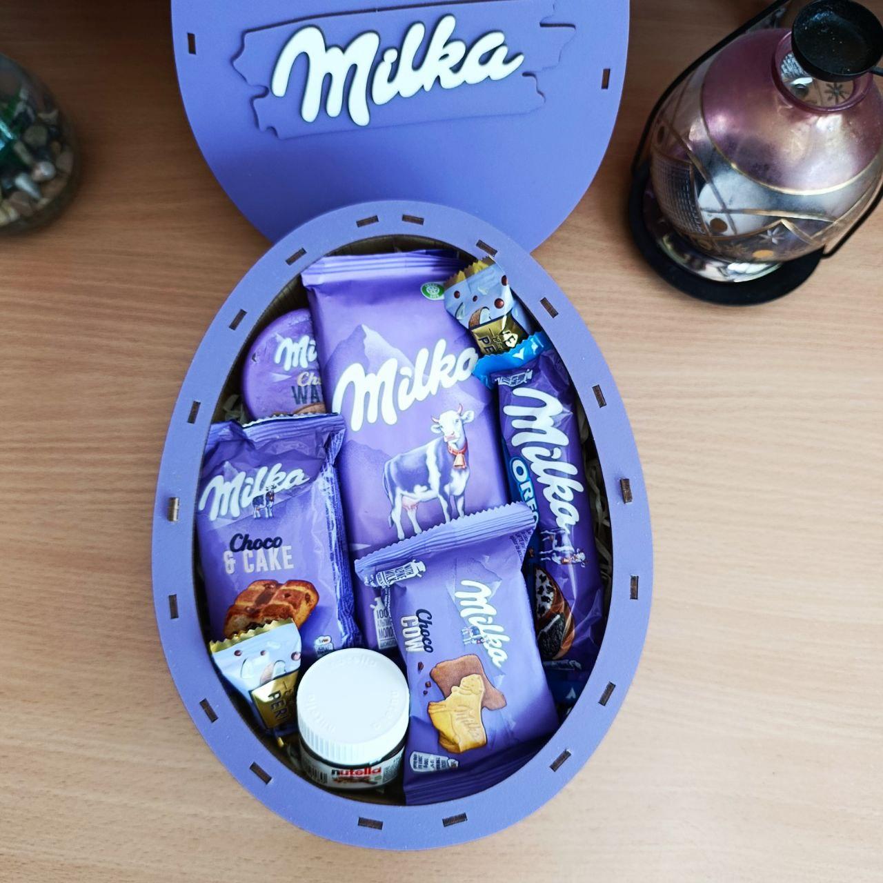 Подарочный бокс милка со сладостями для ребенка/девушки на день рождения/новый год/8 марта (ar269)