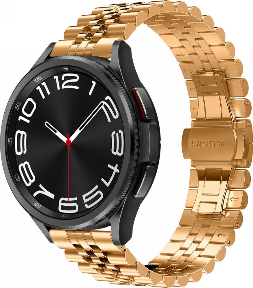 Браслет металлический Stech для Galaxy Watch 6 Classic 47 мм Rose Gold (39220-27)