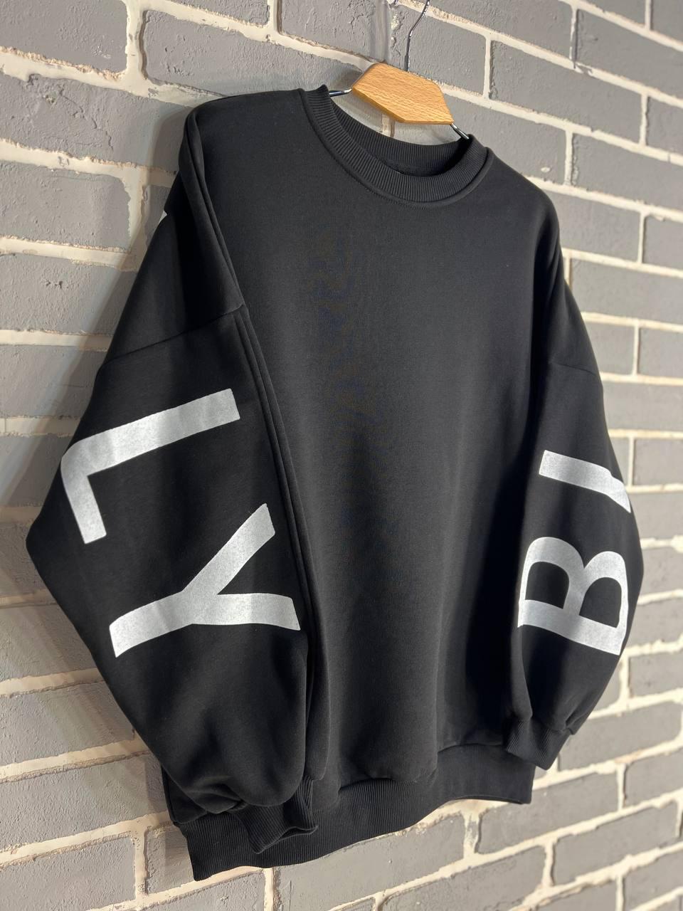 Свитшот женский DAVRAS 8175 BLACKELY удлиненный утепленный флис OS Черный (1227) - фото 4 Свитшот женский DAVRAS 8175 BLACKELY удлиненный утепленный флис OS Черный (1227) - фото 4