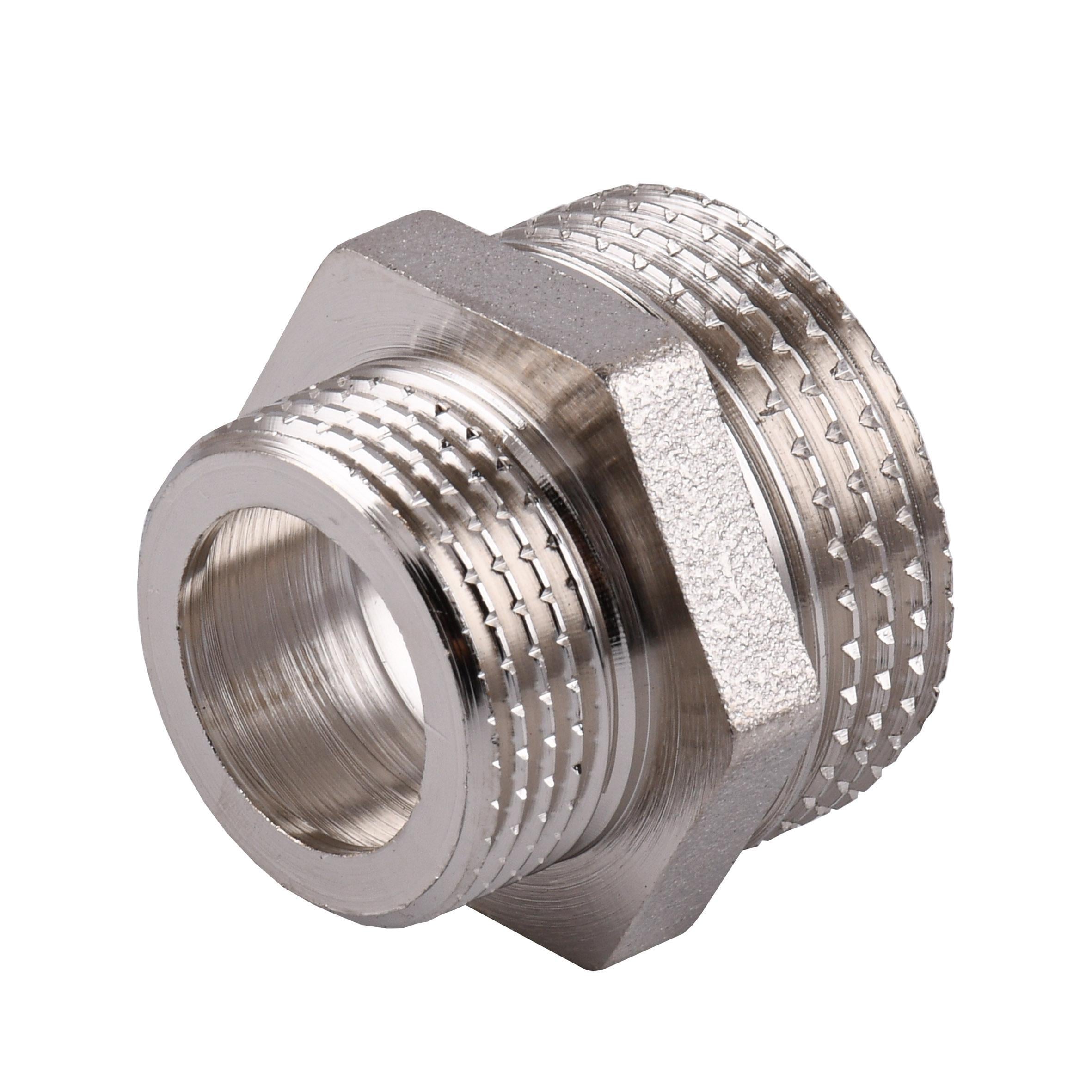 Ниппель редукционный Optimum NN542G 1″х3/4″ЗЗ никелированный под прокладку (000030791) Ниппель редукционный Optimum NN542G 1″х3/4″ЗЗ никелированный под прокладку (000030791)