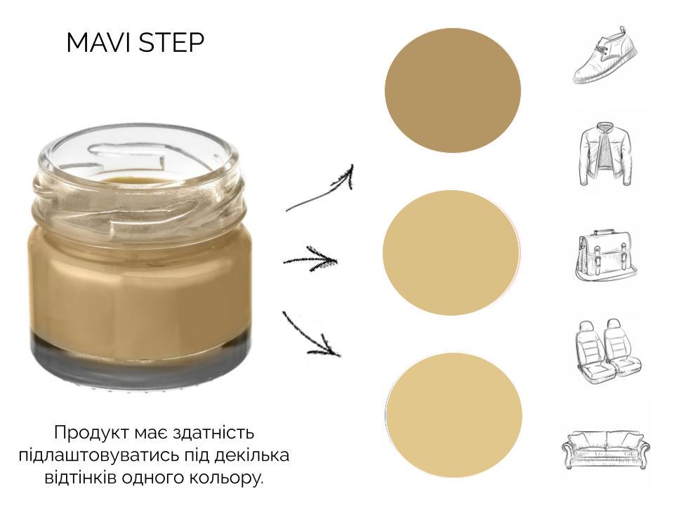 Крем для обуви и кожи Mavi Step Creme de Beaute 25 мл Бежевый (C01/130/025) - фото 3