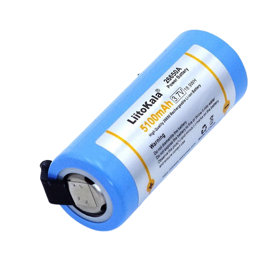 Аккумулятор LiitoKala 26650A 5100mAh 3,7v 18,9Wh Li-ion