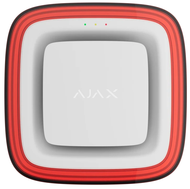 Оповіщувач адресний Ajax EN54 FireProtect Sounder/VAD Jeweller пожежний бездротовий світлозвуковий White (2890075909)