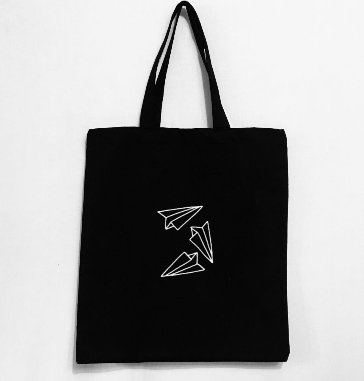 Еко-сумка з принтом Літачки (830)