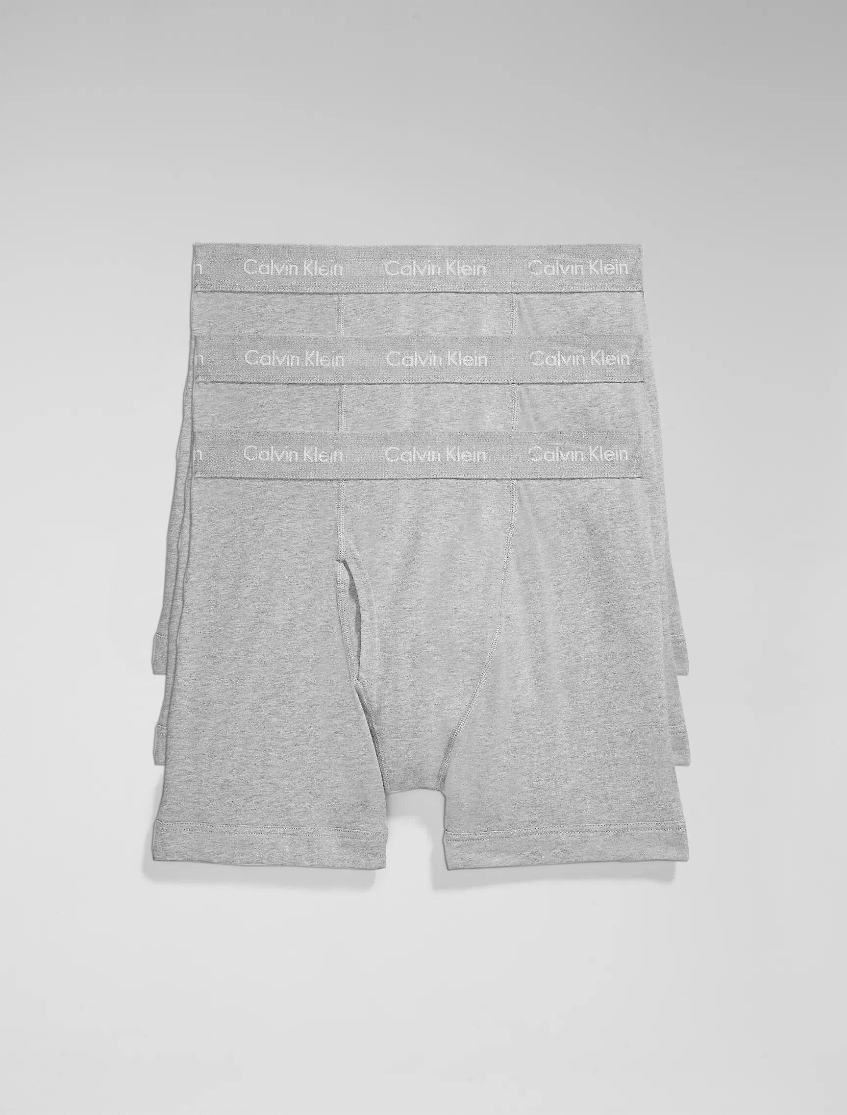 Набор трусов боксеры Calvin Klein 3 шт. XL Серый (CK-118)