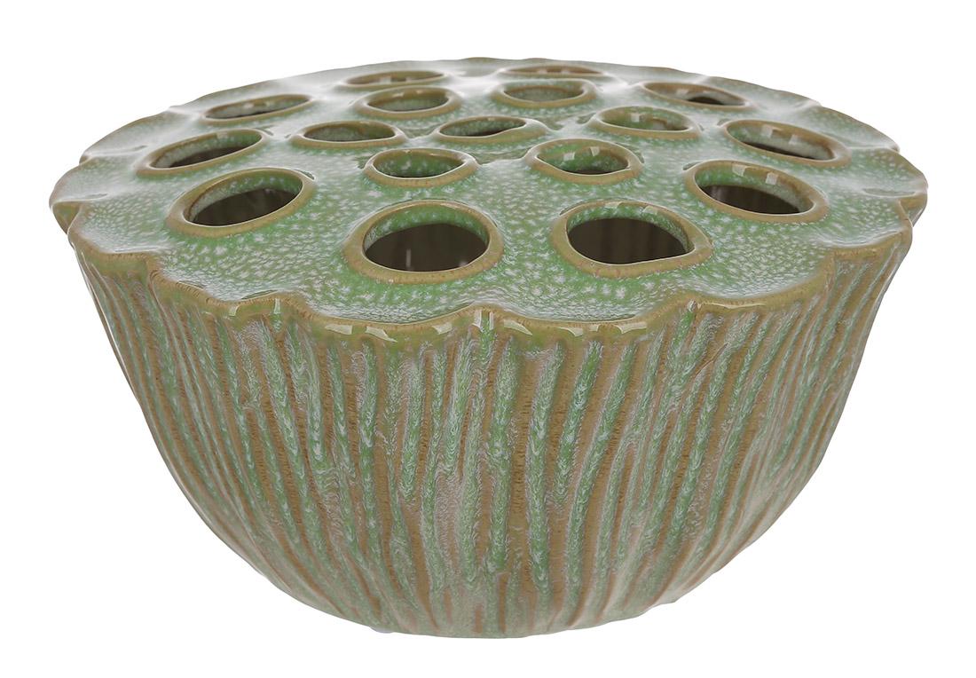 Ваза керамическая Flower Frog 16,5x16,5x9 см (148-027) Ваза керамическая Flower Frog 16,5x16,5x9 см (148-027)