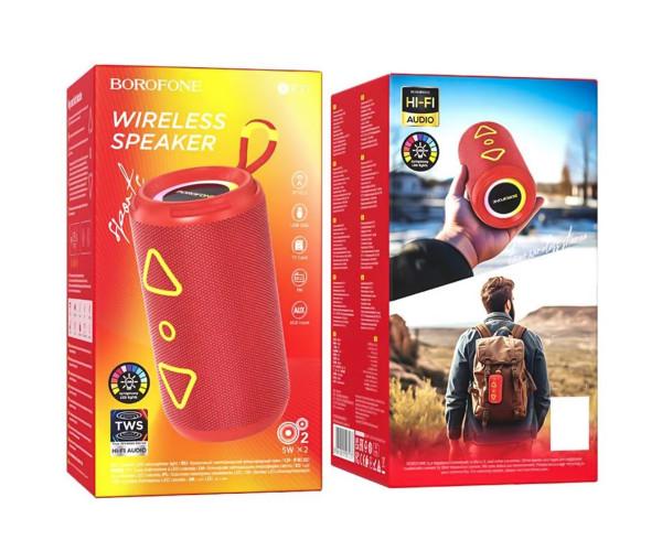 Колонка Bluetooth Borofone BR37 1500mAh Red - фото 3