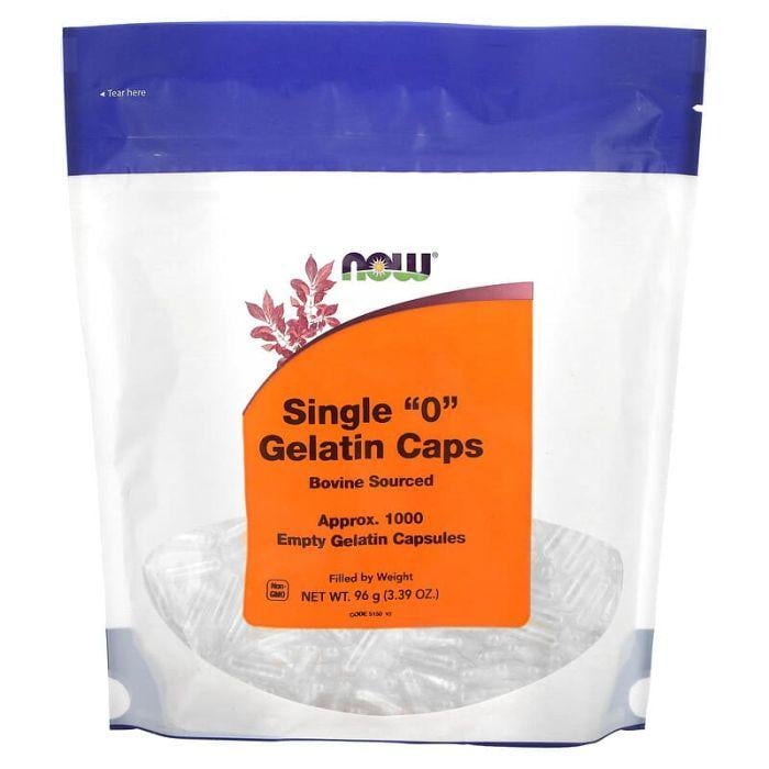 Капсулы пустые Now Foods 0 Single Gelatin капс. 1000 Gel капс. (000002744)