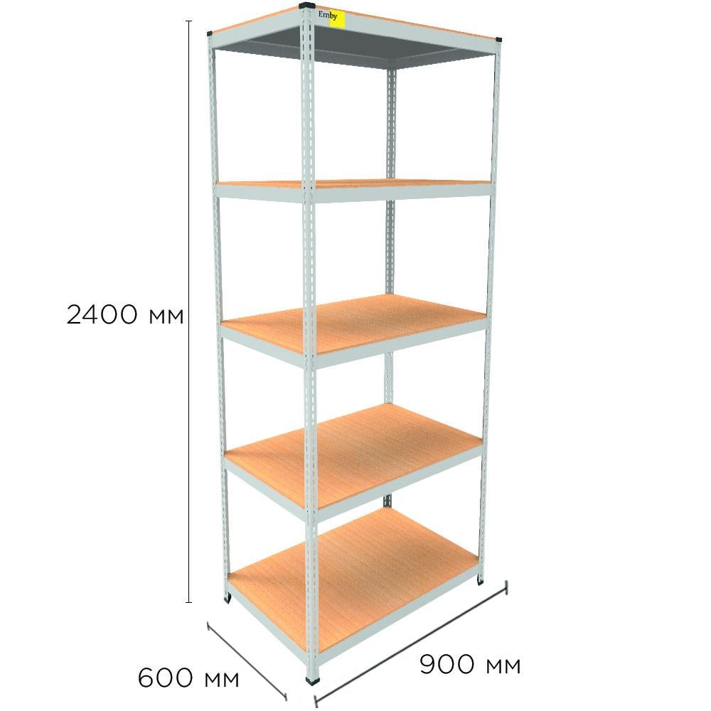 Стеллаж металлический MRL-2400 900x600 Белый (1734935051) - фото 2