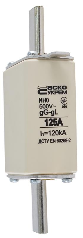 Запобіжник ножовий АСКО-Укрем NH0 125A gG з плавкою вставкою (A0050010025) - фото 4