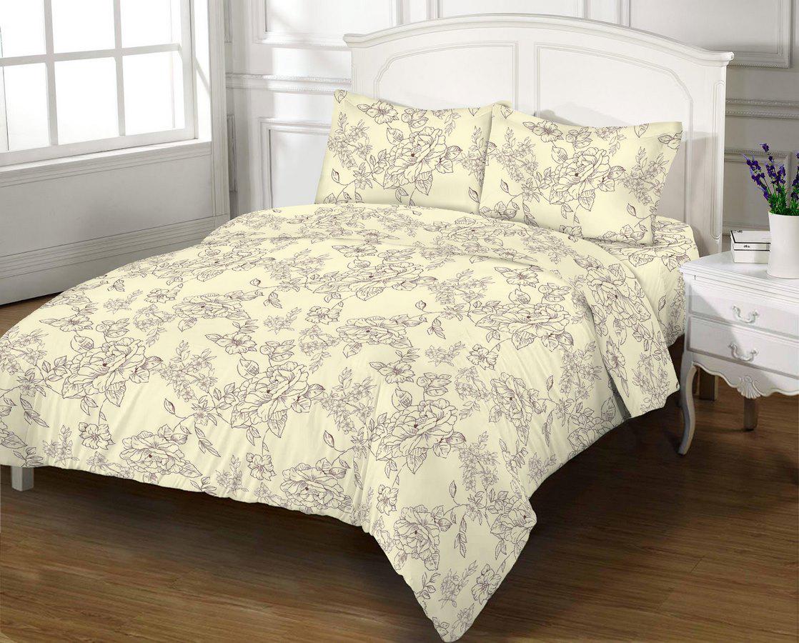 Комплект постельного белья Zastelli 5510 коктейль двуспальный 175х210 см Молочный (15401)