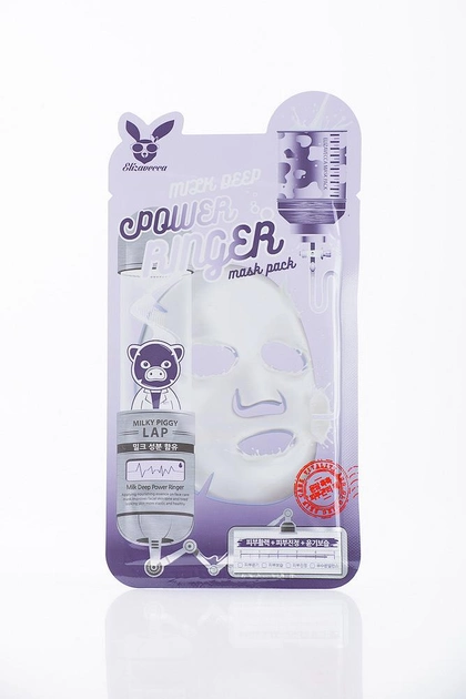 Маска тканевая с молочно цветочным экстрактом Elizavecca Milk Deep Power Ringer Mask 23 мл