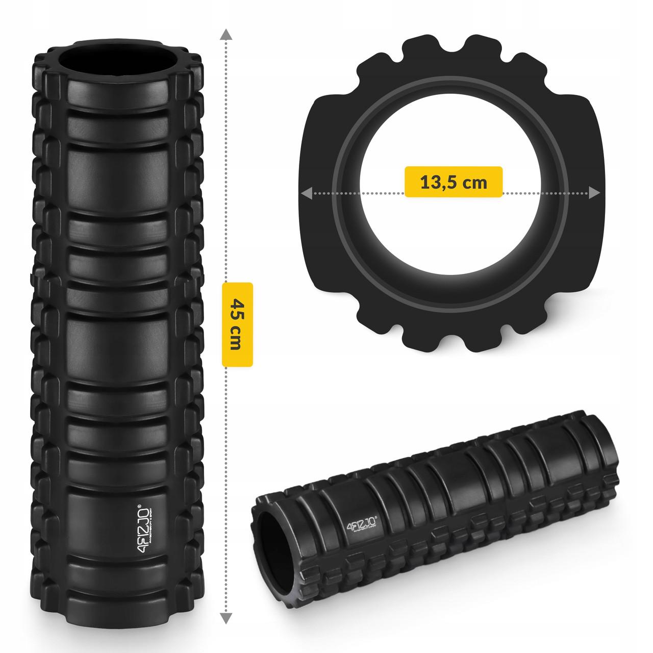 Масажний ролик 4fizjo 45x13,5 см Black (P-5907739310545) - фото 6