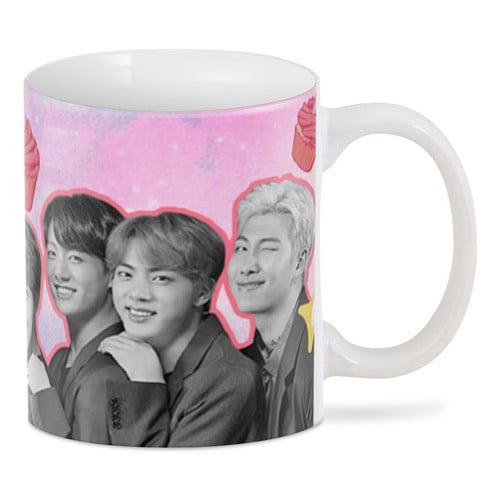 Чашка GeekLand БТС и кексики 330 мл