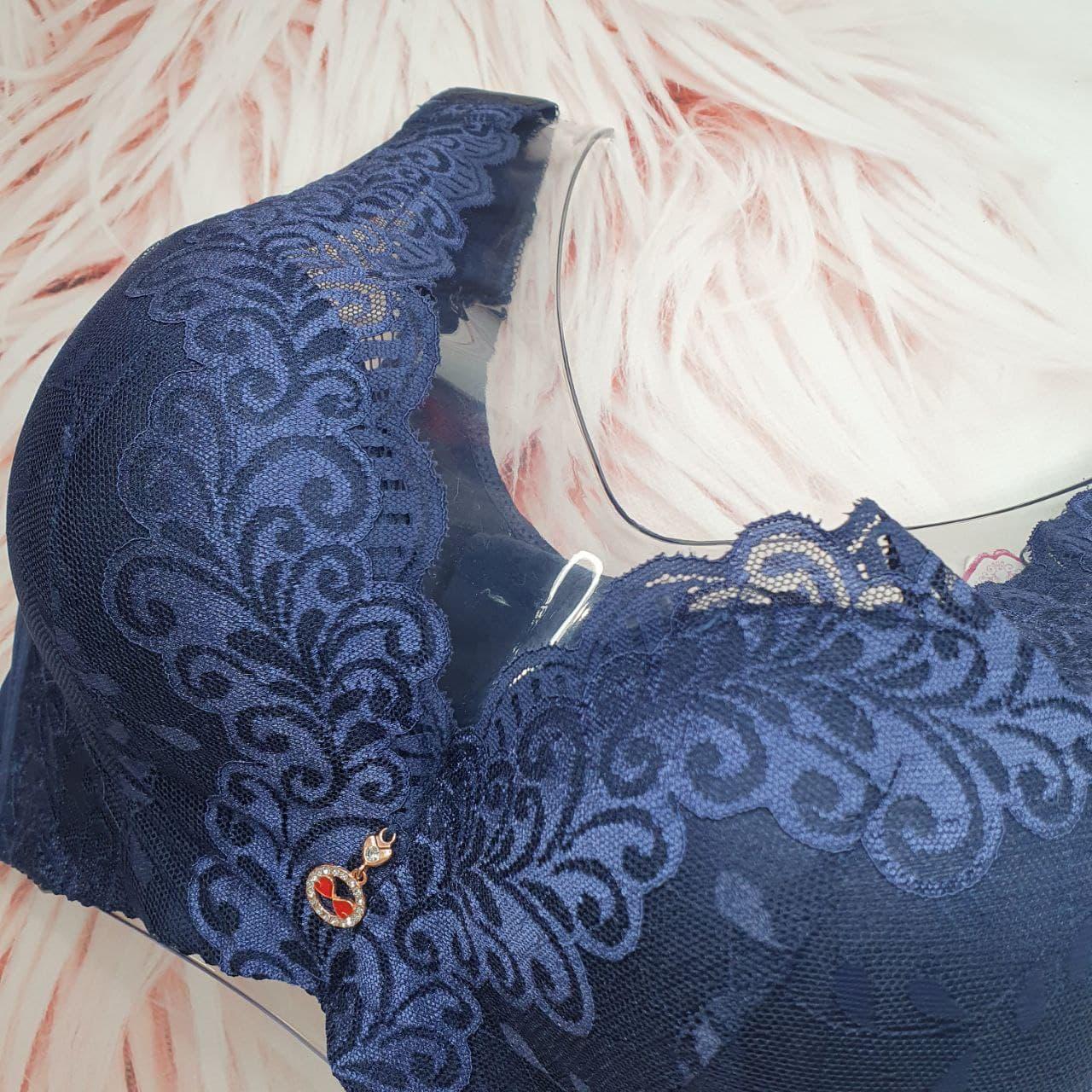 Бюстгалтер Люся чашка 95Д Синий - фото 2