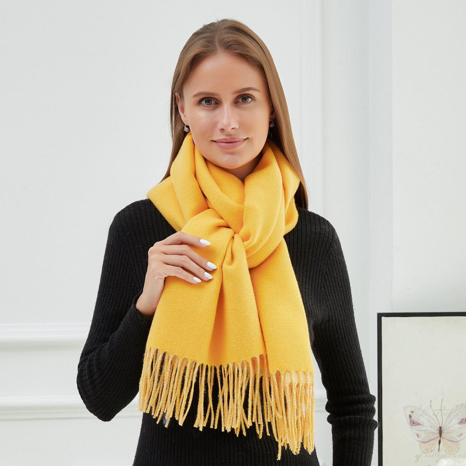 Шарф палантин Cashmere 200х70 см Лимонний (4673932L) - фото 2 Шарф палантин Cashmere 200х70 см Лимонний (4673932L) - фото 2