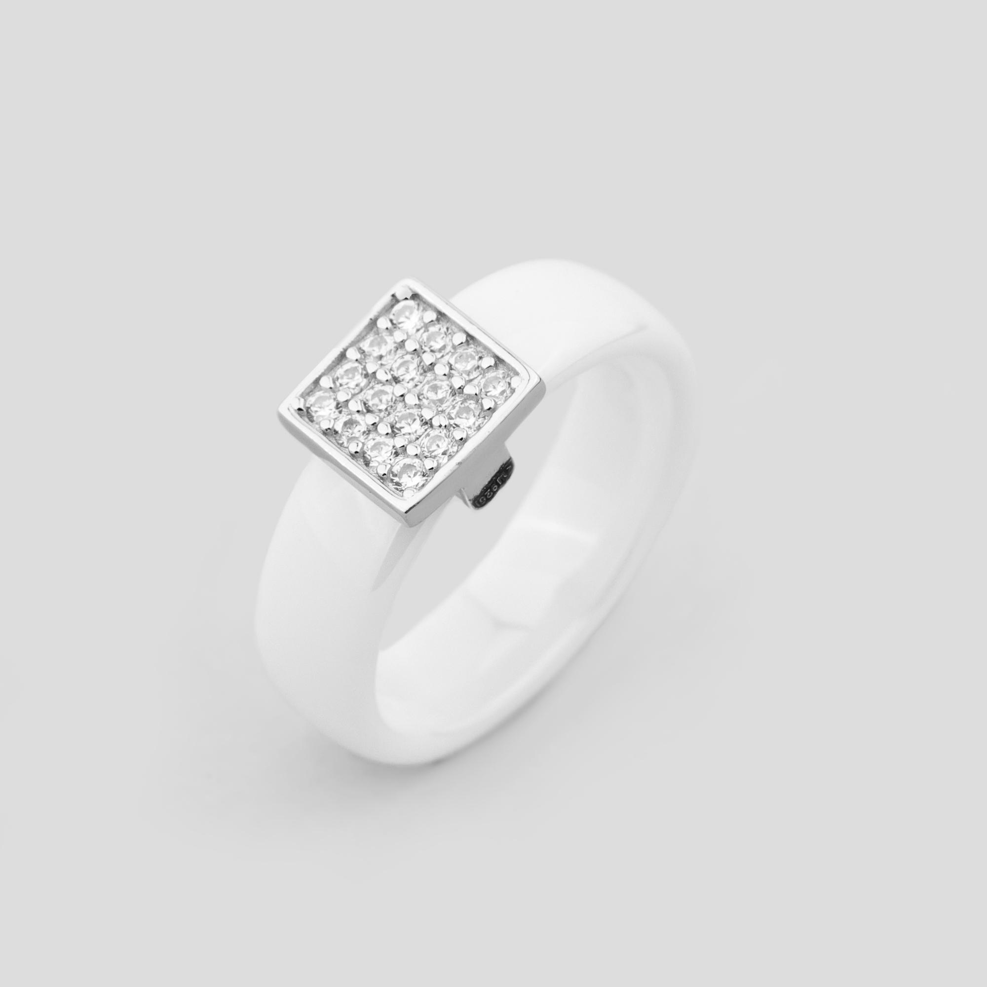 Серебряное кольцо Minimal Афины р. 17 (16403)