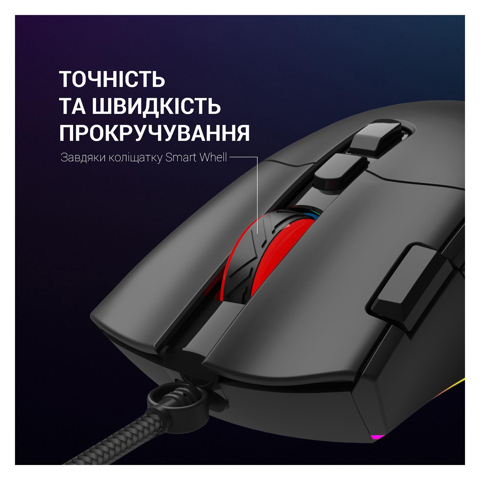 Компьютерная мышка проводная GamePro GM385 с RGB-подсветкой Black (26449080) - фото 6 Компьютерная мышка проводная GamePro GM385 с RGB-подсветкой Black (26449080) - фото 6