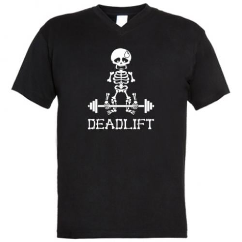 Футболка мужская с V-образным вырезом Deadlift XL Черный (12174436-2-177592-XL)