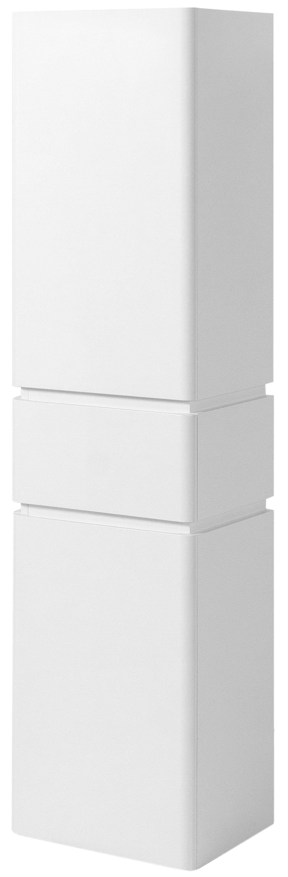 Пенал ЮВВІС Ліон ПП1ш-Д підвісний лівий у ванну кімнату 40 см Білий (18089551)