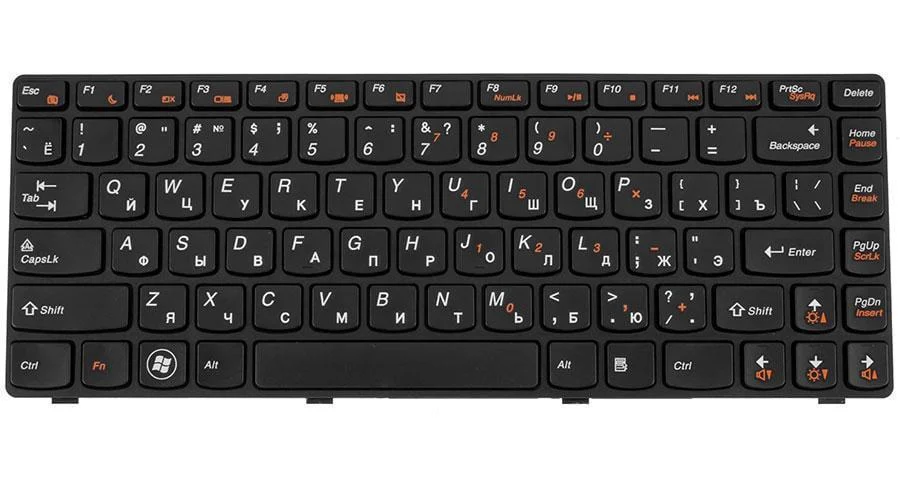 Клавиатура для ноутбука Lenovo Ideapad M495 Черный (182371)