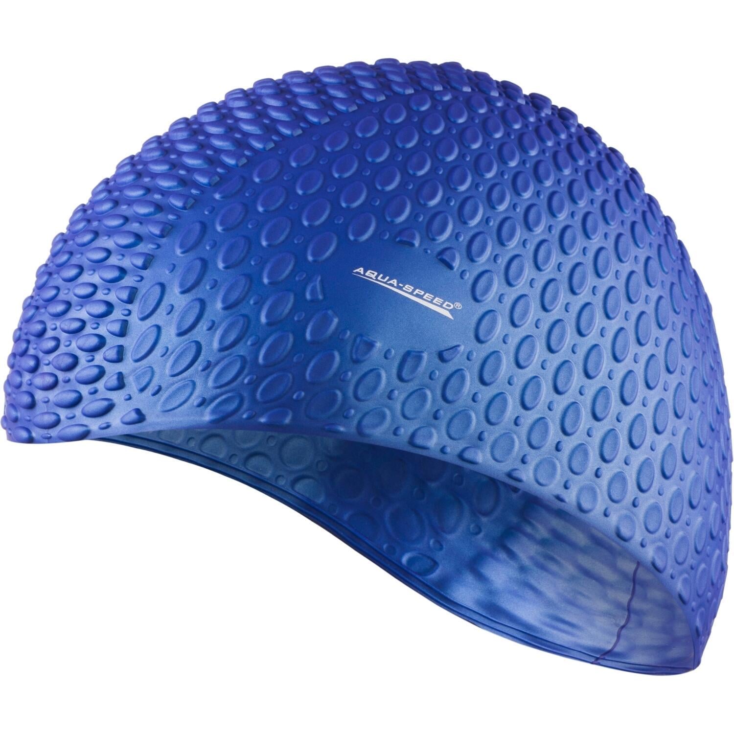 Шапочка для плавания Aqua Speed BUBBLE Темно-синий (102-10)