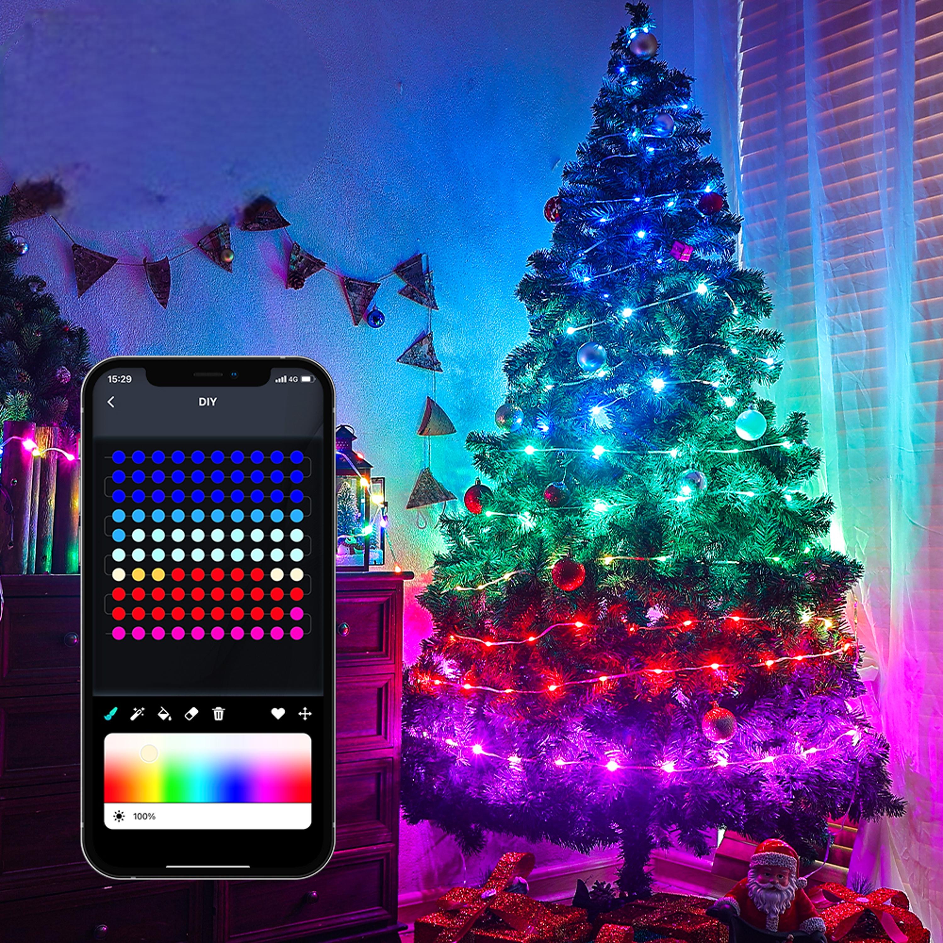 Гірлянда світлодіодна розумна 10 м USB живлення через PowerBank Мультиколір (WLS-23101M) - фото 4 Гірлянда світлодіодна розумна 10 м USB живлення через PowerBank Мультиколір (WLS-23101M) - фото 4