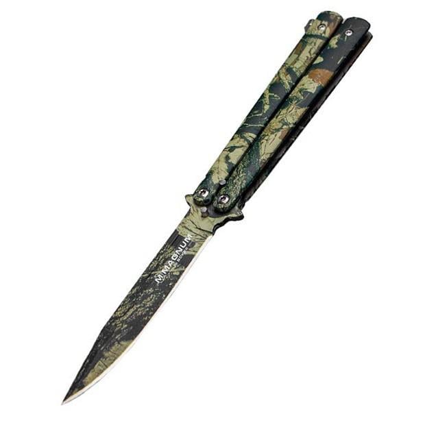 Ніж мисливський Boker Magnum Balisong 227 мм Camo (06EX403)