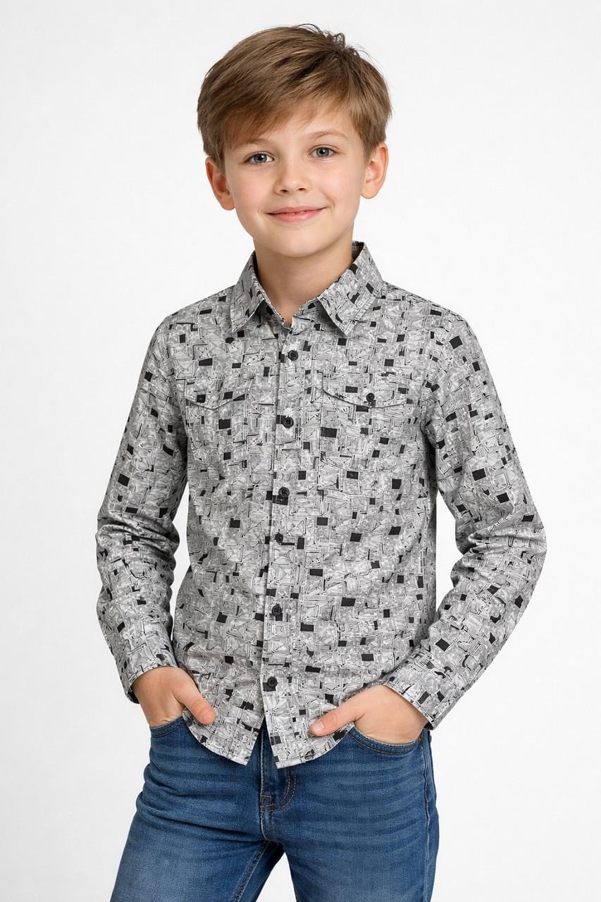 Рубашка для мальчика Dxting 88002 152 см Серый (172604_152)