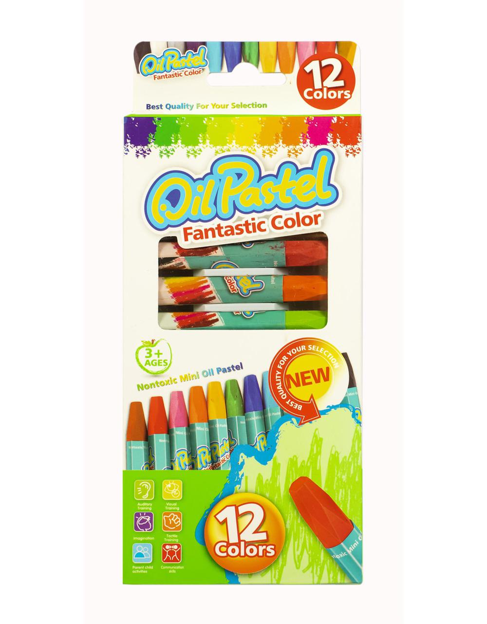 Пастель масляная 12 цв. (WW01856ST)