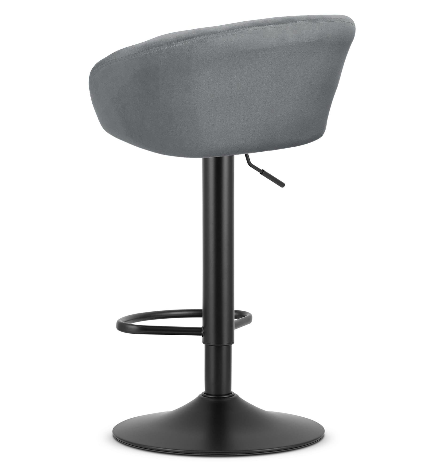 Стул барный хокер Homart Varo Серый с Черным (9898) - фото 5 Стул барный хокер Homart Varo Серый с Черным (9898) - фото 5