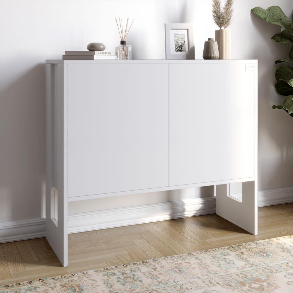 Комод Lion Нобу 1 з 2 дверима 90х34х80 см Німфея Альба (000-000-1962) Комод Lion Нобу 1 з 2 дверима 90х34х80 см Німфея Альба (000-000-1962)