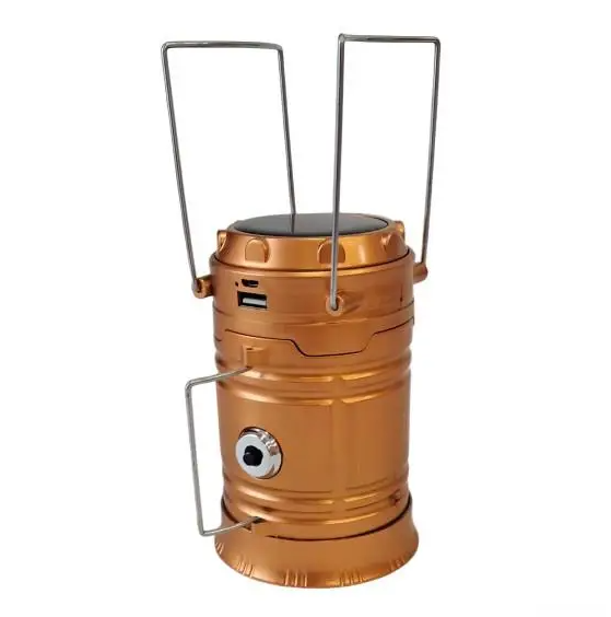 Ліхтар кемпінговий світлодіодний підвісний телескопічний Золотий - фото 4 Ліхтар кемпінговий світлодіодний підвісний телескопічний Золотий - фото 4