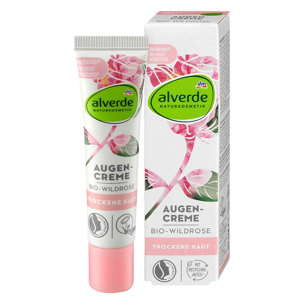 Крем для кожи вокруг глаз Alverde Naturkosmetik с маслом из семян шиповника 15 мл