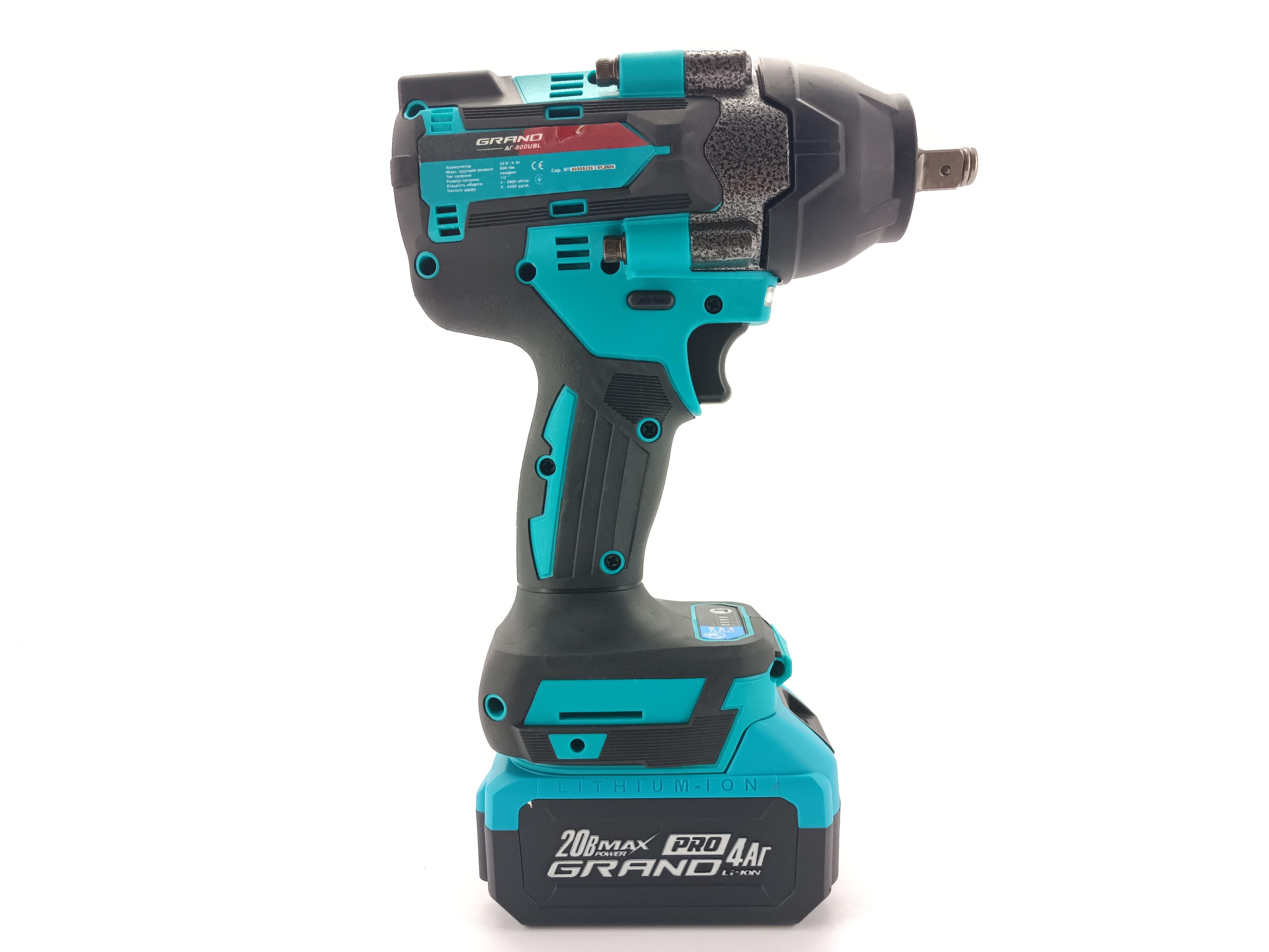 Гайковерт акумуляторний Grand АГ-800UBL - фото 5 Гайковерт акумуляторний Grand АГ-800UBL - фото 5