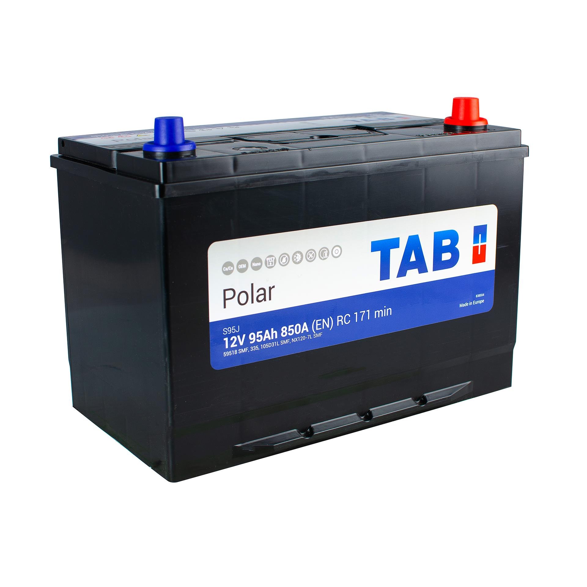 Аккумулятор TAB Polar Japan 95 Ah/12V 0 плюс справа