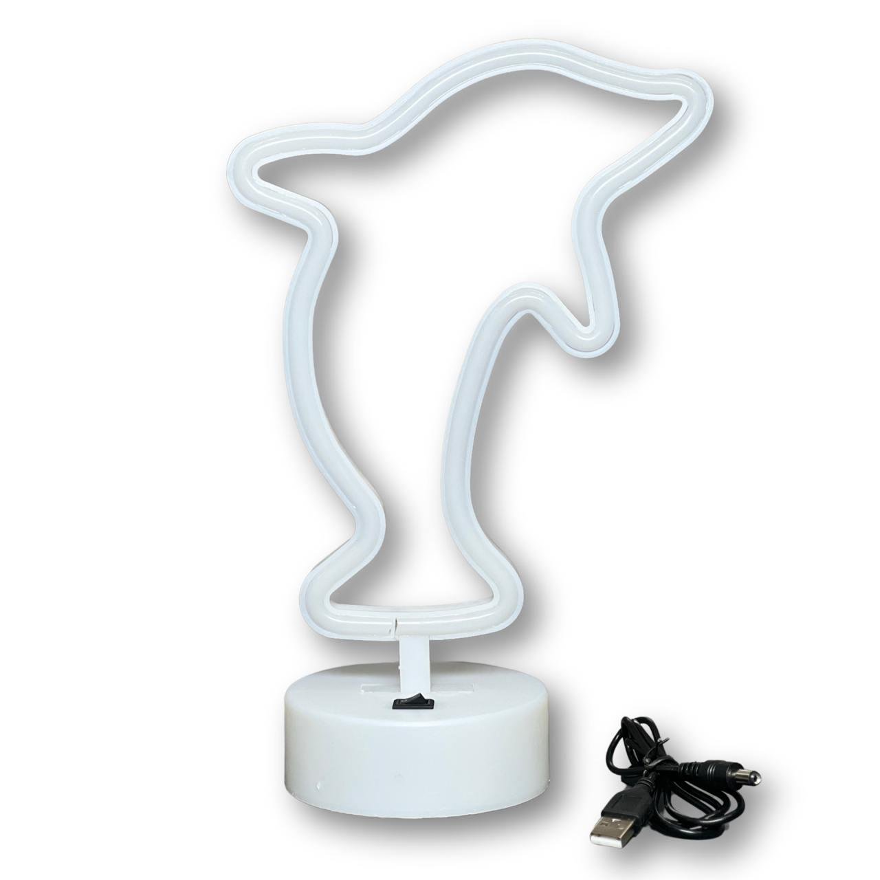 Светильник настенный Decoration Lamp Dolphin на батарейках и USB Синий (777571)