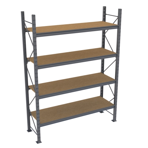 Стеллаж Modern-Expo Mini Rack с полками ДСП основная секция 4 уровня 2127х1850х615 мм (3-3-49)