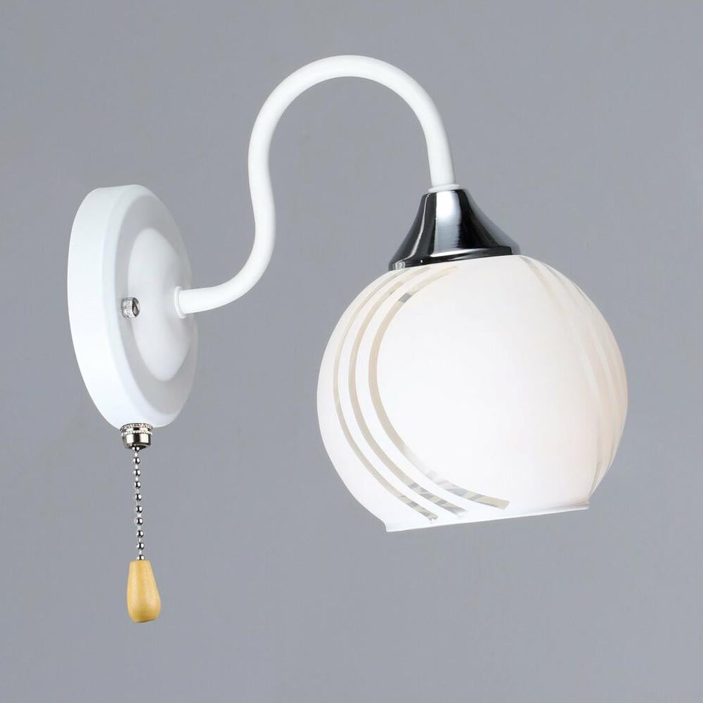 Светильник настенный Бра Lighthouse SRS-20120/1W WT+CR Белый/Хром/Белый (113319)