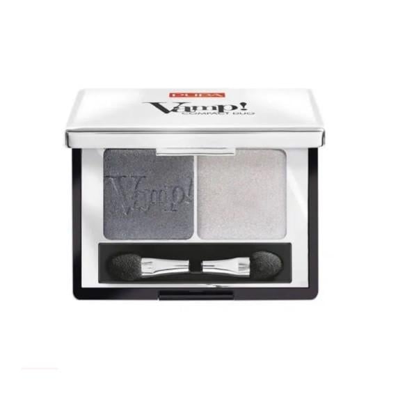 Тіні для очей подвійні Pupa Vamp! Compact Duo 009 Silver grey 2,2 г (2757717726)