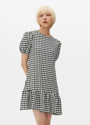Сукня PRIMARK XS у клітинку Чорний-блий