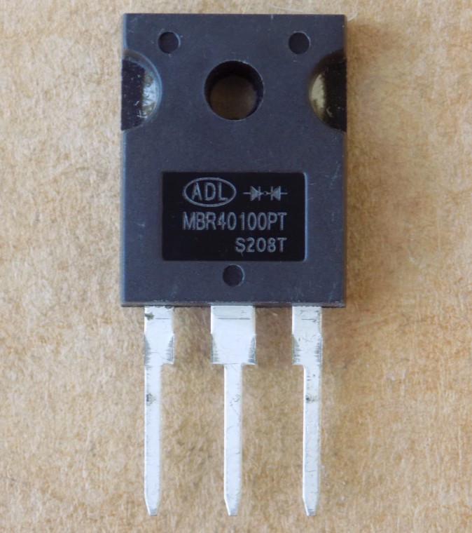 Диод Шоттки MBR40100PT 40A/100V/TO247-3pin (51056)