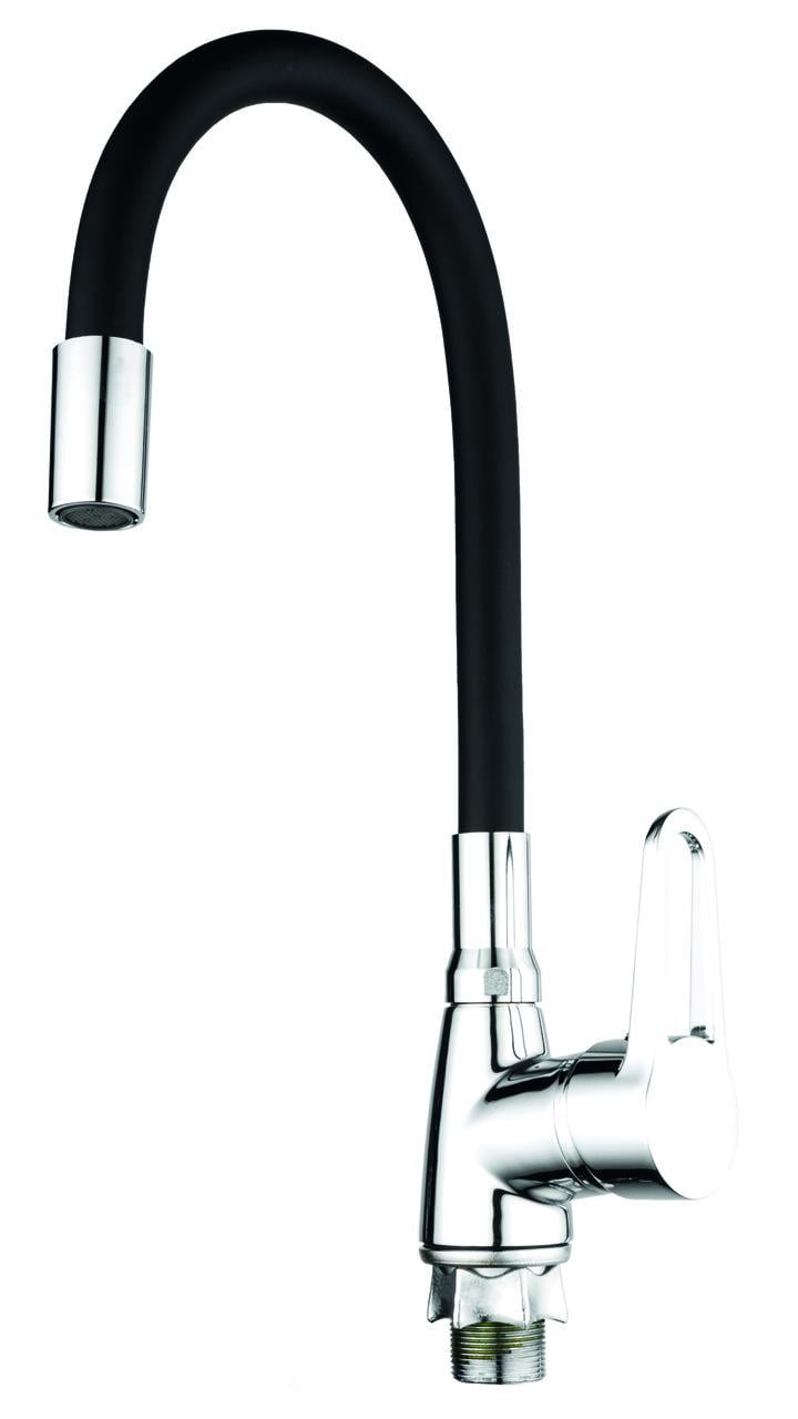 Змішувач для кухні MIXXUS Elba 014 Reflector Black без підводки (MI6306)